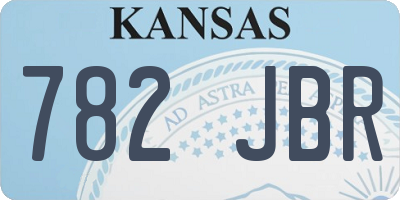 KS license plate 782JBR