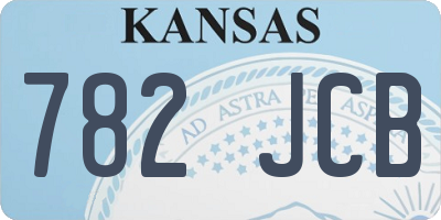 KS license plate 782JCB