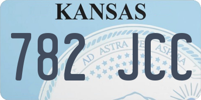 KS license plate 782JCC