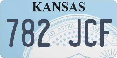KS license plate 782JCF