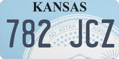 KS license plate 782JCZ
