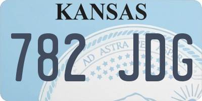 KS license plate 782JDG
