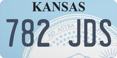 KS license plate 782JDS