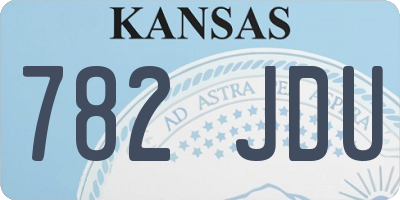 KS license plate 782JDU