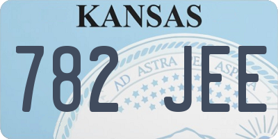 KS license plate 782JEE