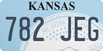 KS license plate 782JEG