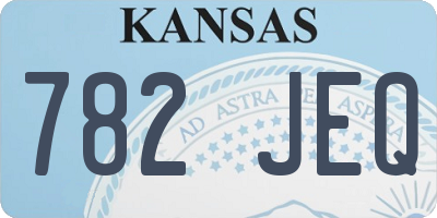 KS license plate 782JEQ