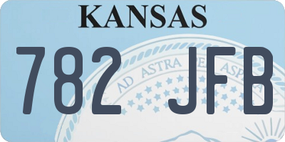 KS license plate 782JFB