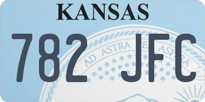 KS license plate 782JFC