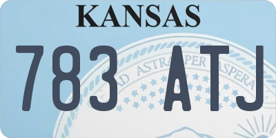 KS license plate 783ATJ