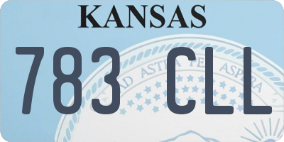 KS license plate 783CLL