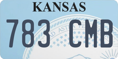 KS license plate 783CMB