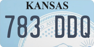 KS license plate 783DDQ
