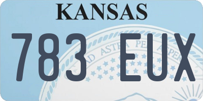 KS license plate 783EUX
