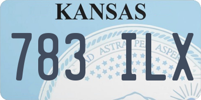 KS license plate 783ILX