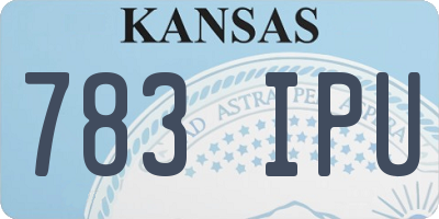 KS license plate 783IPU