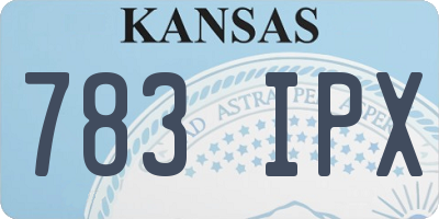 KS license plate 783IPX