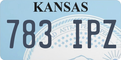 KS license plate 783IPZ