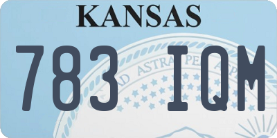 KS license plate 783IQM