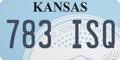 KS license plate 783ISQ