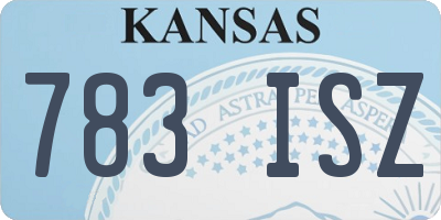KS license plate 783ISZ