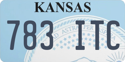 KS license plate 783ITC