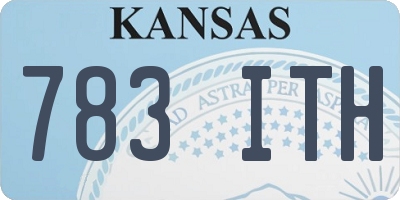 KS license plate 783ITH