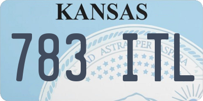 KS license plate 783ITL