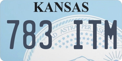KS license plate 783ITM