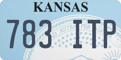 KS license plate 783ITP