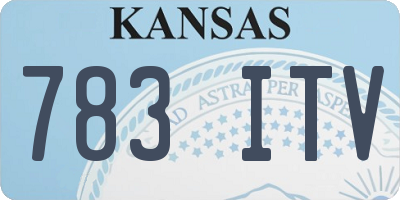 KS license plate 783ITV