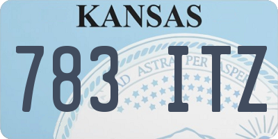 KS license plate 783ITZ