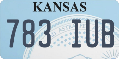 KS license plate 783IUB