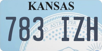 KS license plate 783IZH