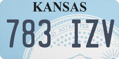 KS license plate 783IZV