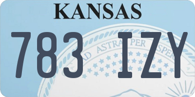 KS license plate 783IZY