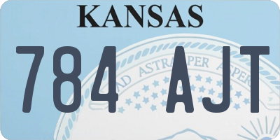 KS license plate 784AJT