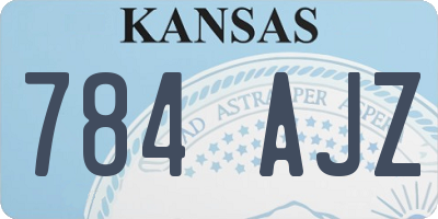 KS license plate 784AJZ