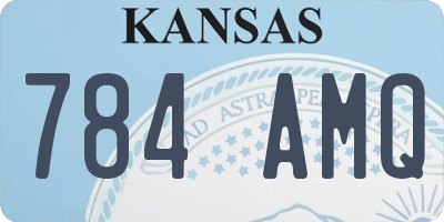 KS license plate 784AMQ