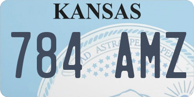KS license plate 784AMZ
