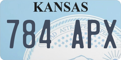 KS license plate 784APX