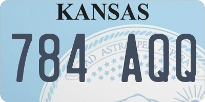 KS license plate 784AQQ