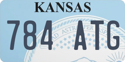 KS license plate 784ATG