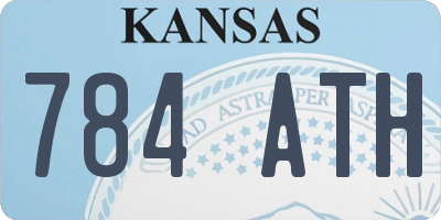 KS license plate 784ATH