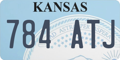 KS license plate 784ATJ
