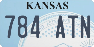 KS license plate 784ATN