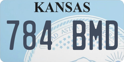 KS license plate 784BMD