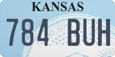 KS license plate 784BUH