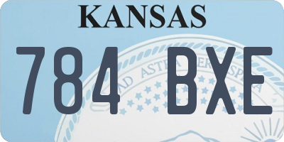 KS license plate 784BXE