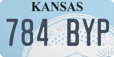 KS license plate 784BYP